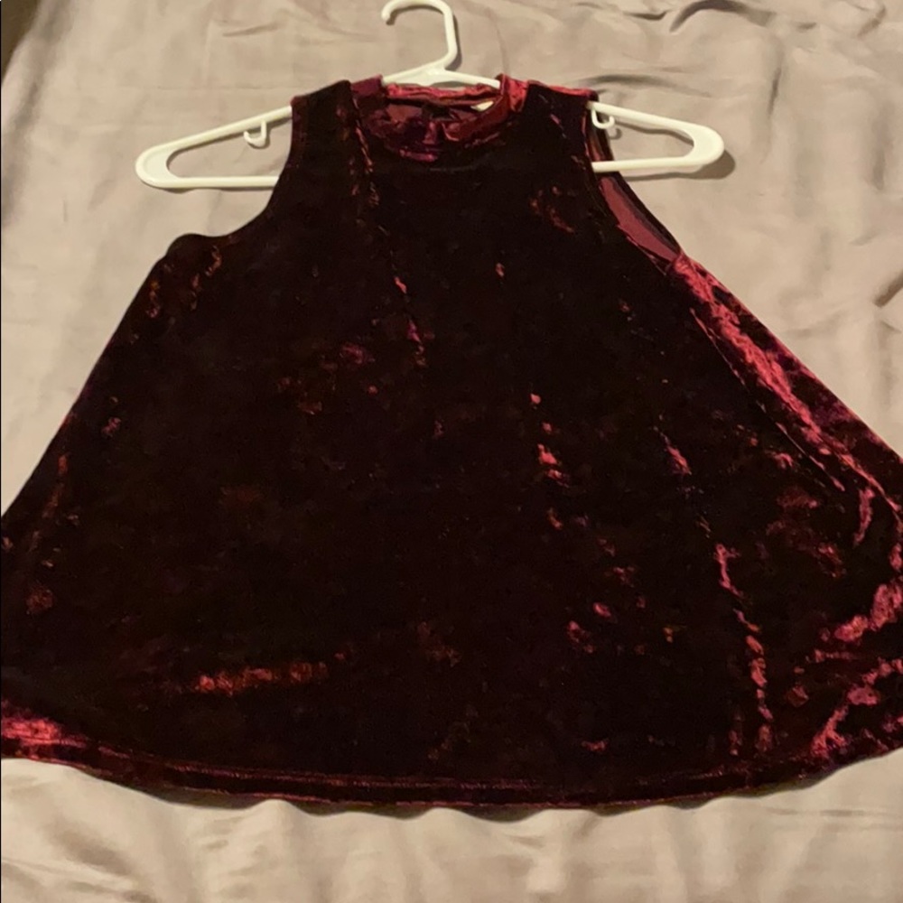 Crushed velvet shirt